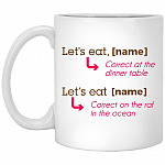 Personalized Let's, White, 11 oz. White Mug