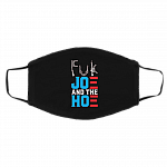 Fck Joe And Hoe Gu-n Control Washable Reusable Custom - Printed Cloth Face Mask Cover, Black, Cloth Face Cover – Medium/Large
