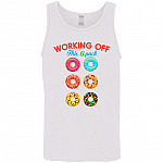 Working Off Tank Top, White, Unisex Tank Top