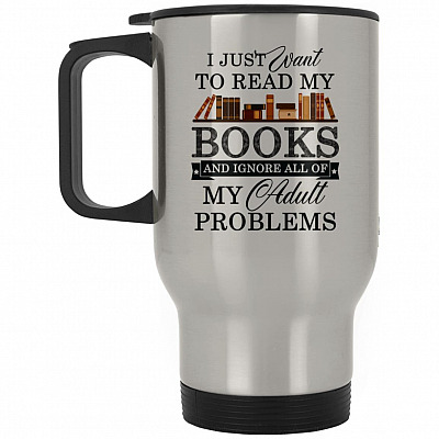 14 oz. Silver Travel Mug