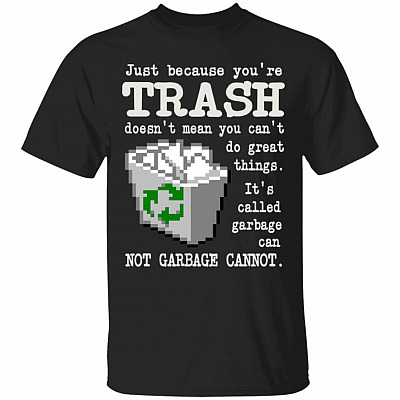 Trash Shirt, Black, Unisex T-Shirt