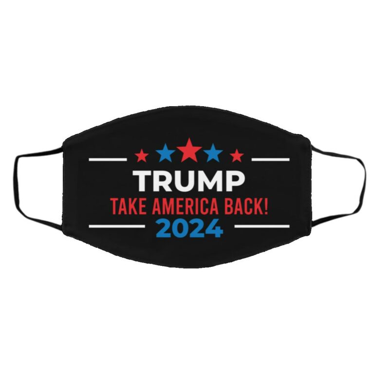 Trump Mask, Black, Cloth Face Cover – Medium/Large