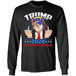 trump hoodie, Black, Long Sleeve