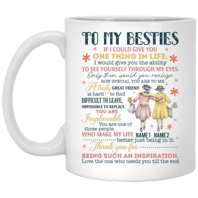 besties mug, White, 11 oz. White Mug