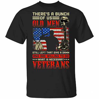 Bunch Of Us Old Men, Black, Unisex T-Shirt