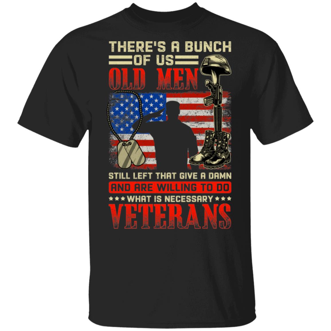 Bunch Of Us Old Men, Black, Unisex T-Shirt