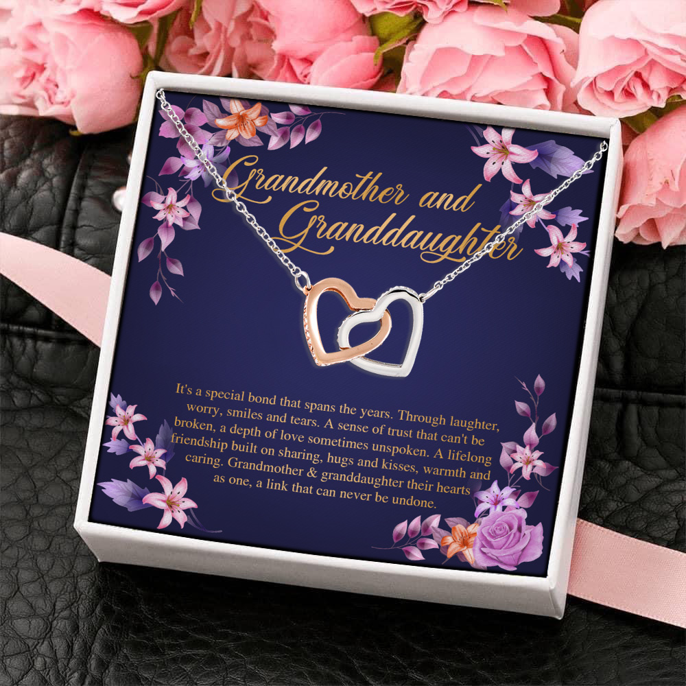 8Th. Grandmother and Granddaughter Interlocking Hearts Necklace 4