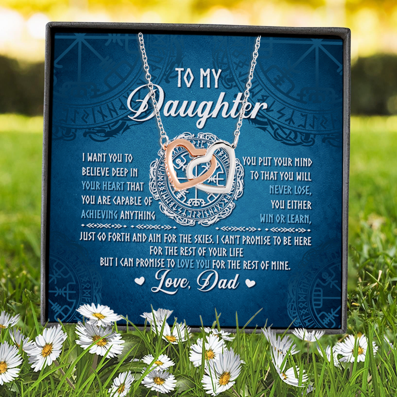 12Th. Believe Deep In Your Heart Viking Daughter (5) Interlocking Hearts Necklace 7