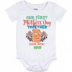 Personalized Our Day baby onesie, White, Baby Onesie - 12 Month