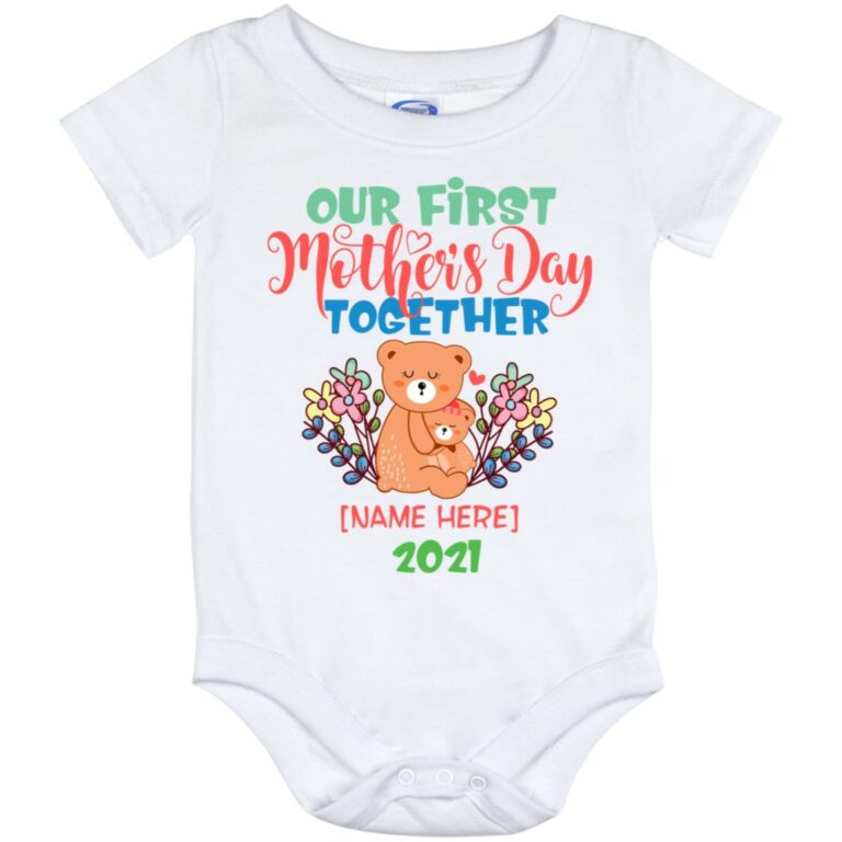 Personalized Our Day baby onesie, White, Baby Onesie - 12 Month