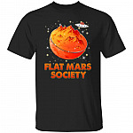 Flat Mars, Black, Unisex T-Shirt