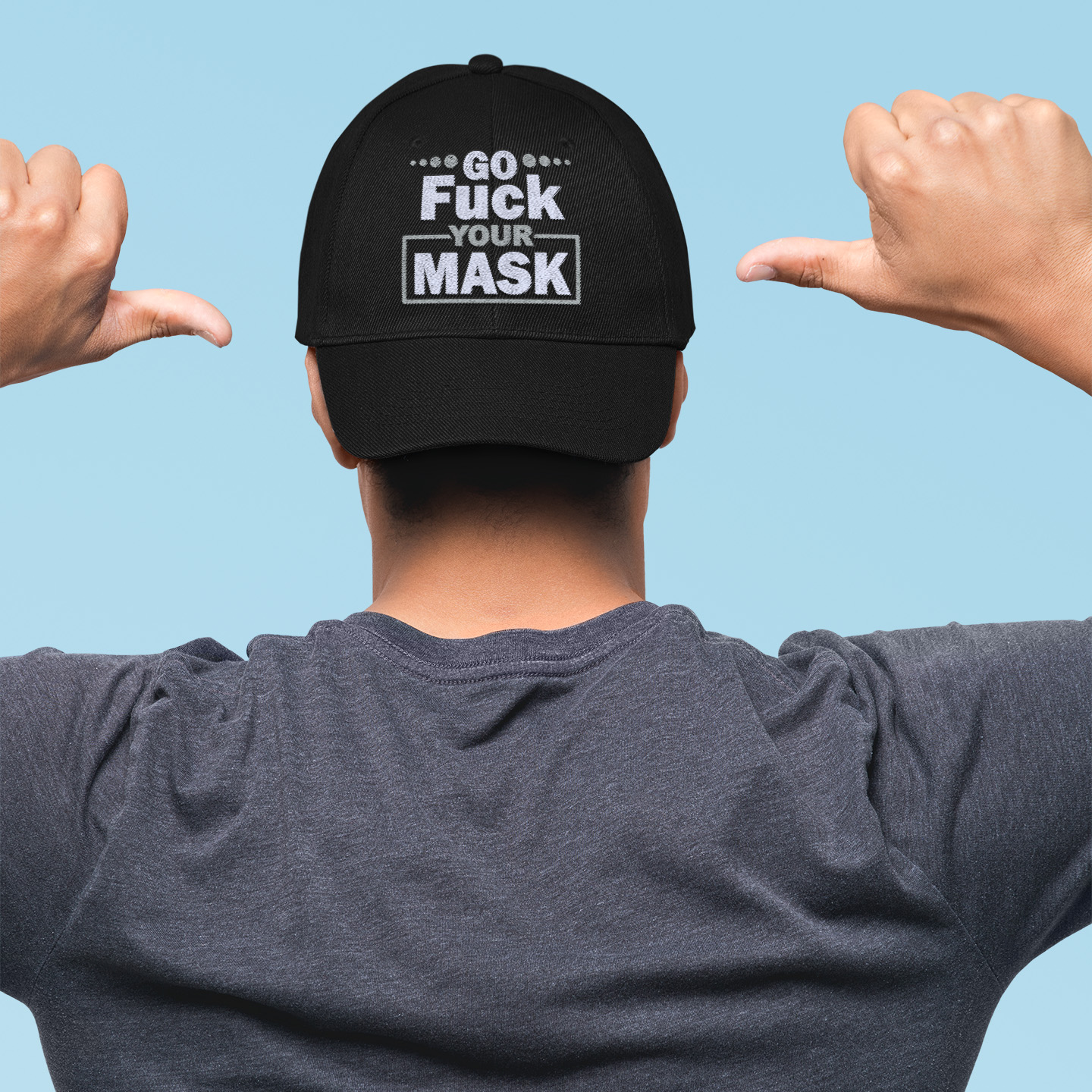 4VT. Fuck Your Mask hat mockup2