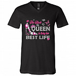 This Black Queen, Black, V-Neck T-Shirt