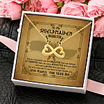 11Th. Shieldmaiden Daughter Infinity Heart Necklace (Gold) 4