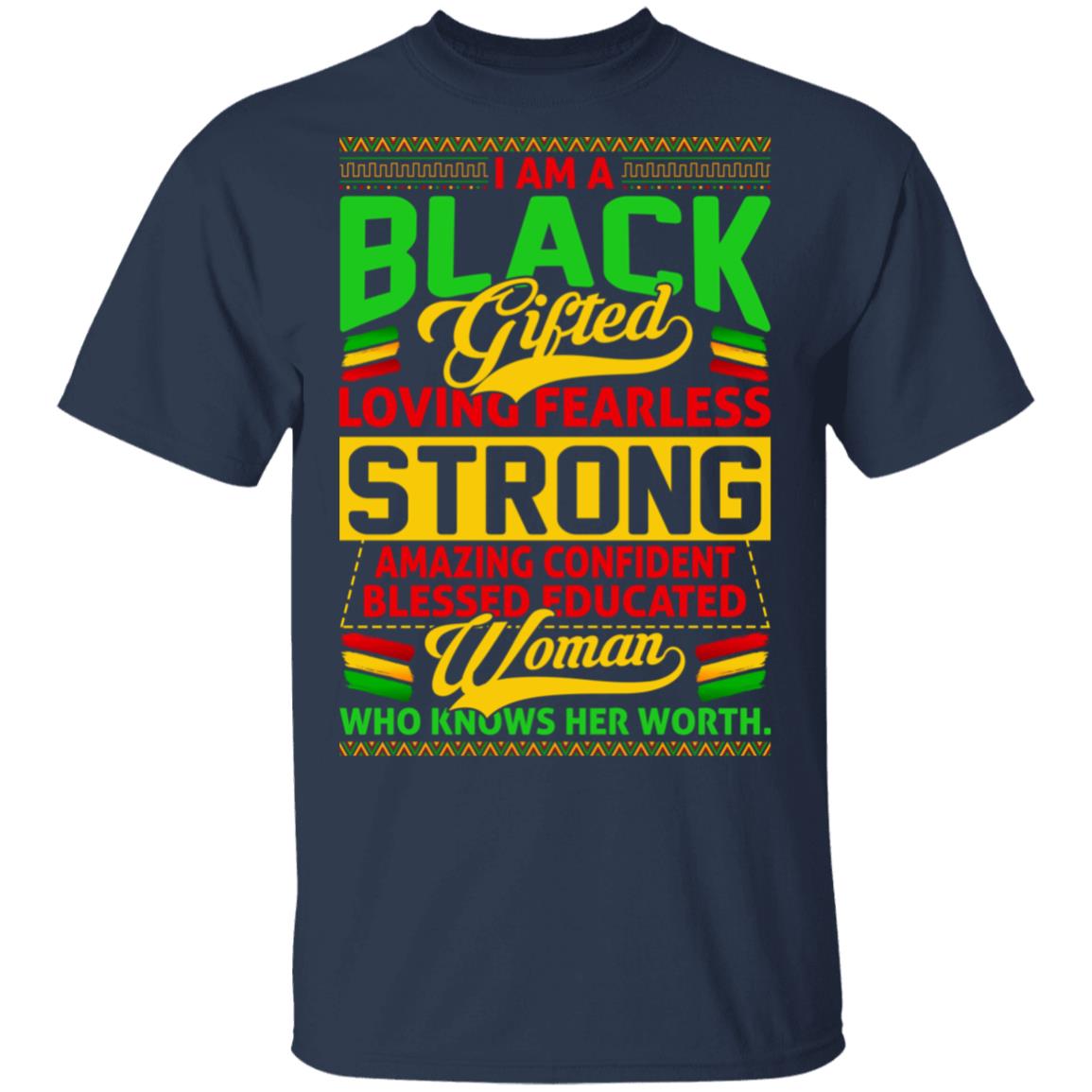 Melanin I shirt, Navy, Unisex T-Shirt