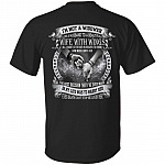 I'm Not A Widower I'm A Husband To A Beautiful Wife With Wings Wife In Heaven Print On Back T-Shirt Only, Black, Unisex T-Shirt