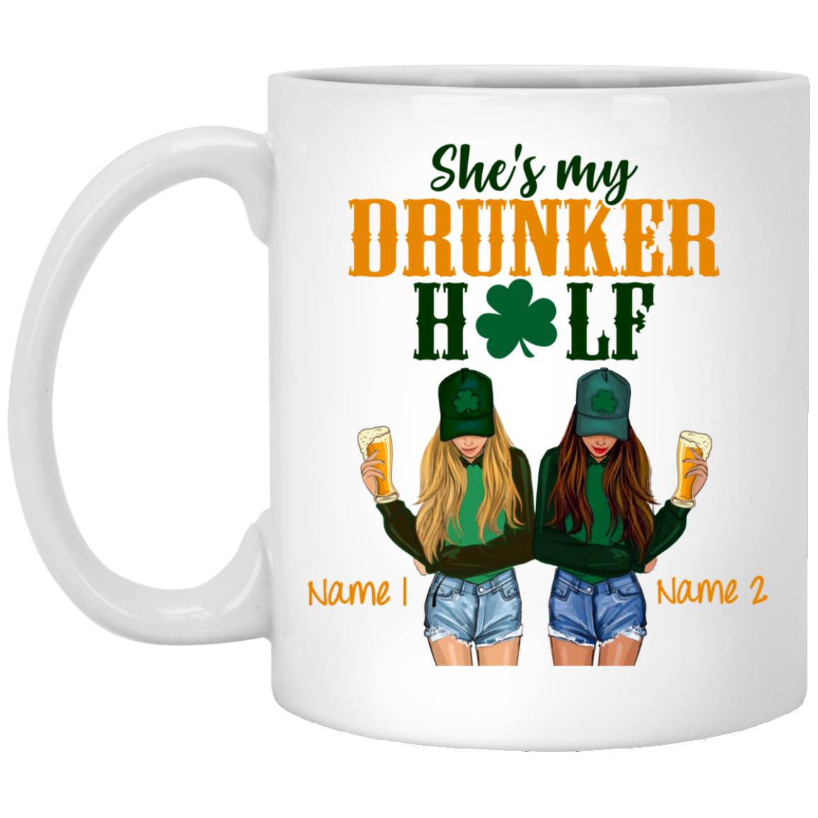 half mug, White, 11 oz. White Mug half mug, White, 11 oz. White Mug