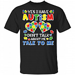 Yes I Have Autism, Black, Youth T-Shirt