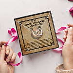 5VT. Dad To My Shieldmaiden Daughter Always Remember Interlocking Hearts Necklace 5