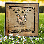 5VT. Dad To My Shieldmaiden Daughter Always Remember Interlocking Hearts Necklace 7