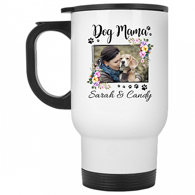 14 oz. White Travel Mug