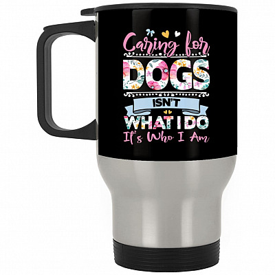 14 oz. Silver Travel Mug