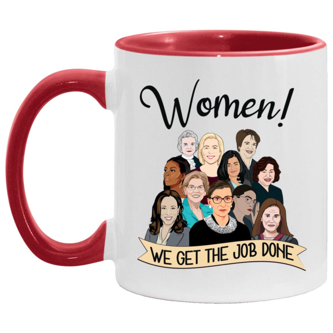 Influential Women mug, White/Red, 11 oz. Accent Mug Influential Women mug, White/Red, 11 oz. Accent Mug