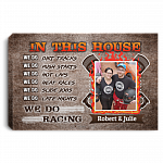 Personalized Photo In This House We Do Dirt Tracks We Do Push Starts Framed Canvas Prints - Unframed Poster, White, 0.75'' Framed Canvas Personalized Photo In This House We Do Dirt Tracks We Do Push Starts Framed Canvas Prints - Unframed Poster, White, 0.75'' Framed Canvas