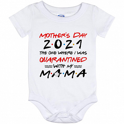 Mother's Day Baby Onesie, White, Baby Onesie - 12 Month