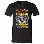 Any Woman Can Be A Mother, Black, V-Neck T-Shirt