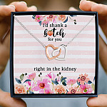 27 HG. I'd Shank A Bitch For You(4) Interlocking Hearts Necklace 3