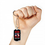 Heroes Don't Wear Capes They Wear Dog Tags - Veteran Day Gifts Dog Tag Pendant Necklace - Dog Tag (Silver)