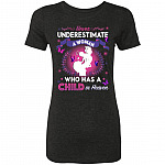 Never Underestimate A Woman, Vintage Black, Premium Ladies T-Shirt