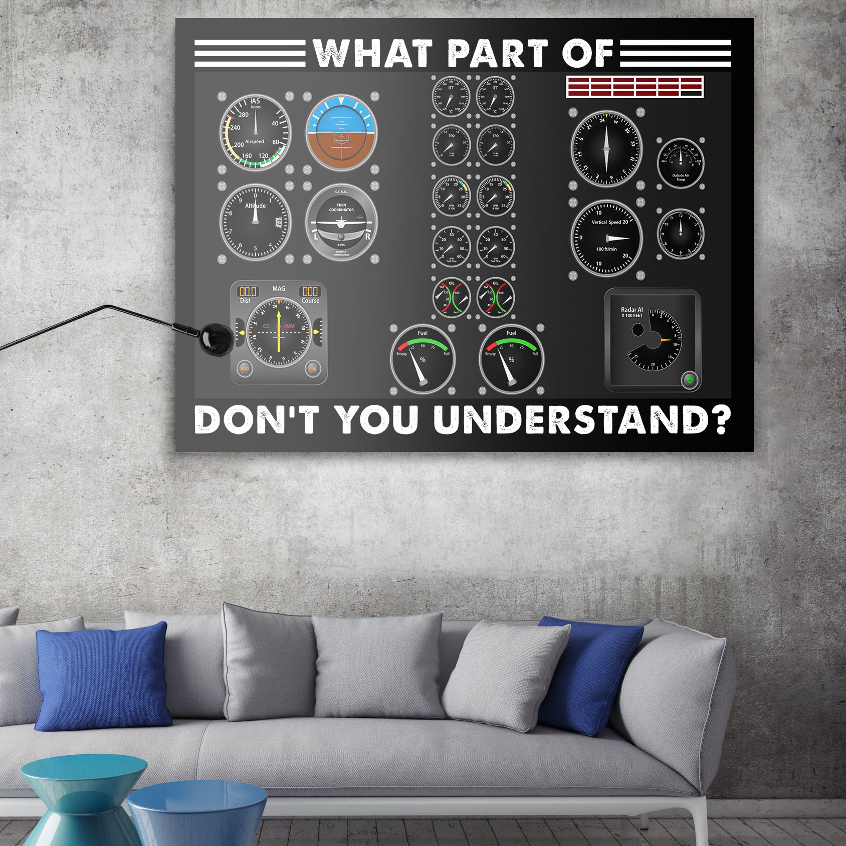 mock up poster with vintage hipster loft interior background, 3D