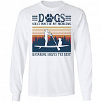 Dogs Solve, White, Long Sleeve