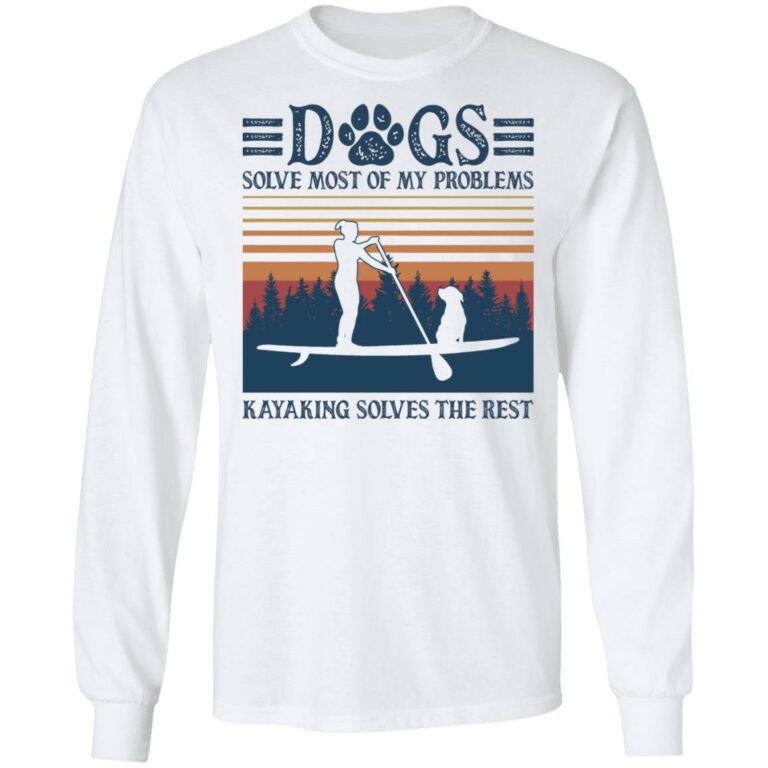Dogs Solve, White, Long Sleeve