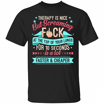 Therapy Shirt, Black, Unisex T-Shirt