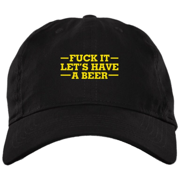 teewish hat, Black, Brushed Twill Dad Cap