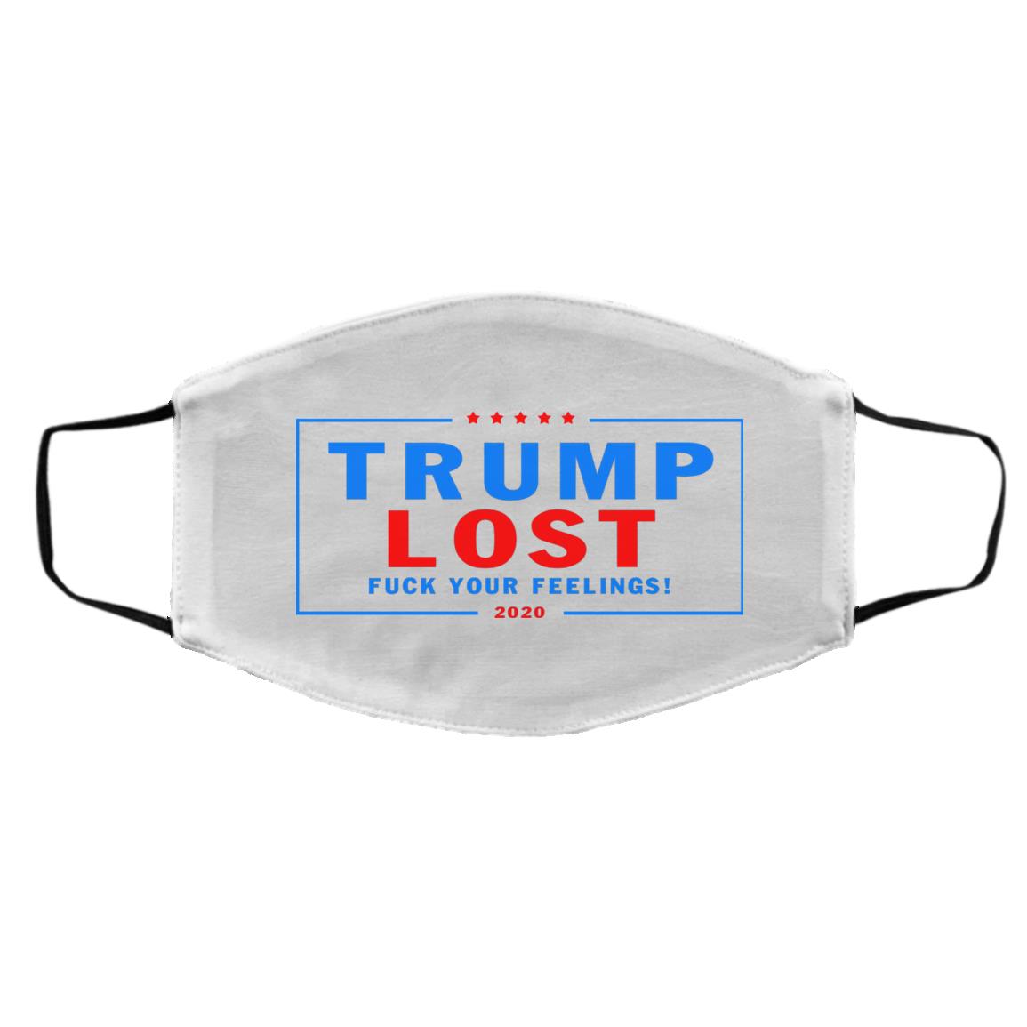 Trump Mask, White, Cloth Face Cover – Medium/Large Trump Mask, White, Cloth Face Cover – Medium/Large