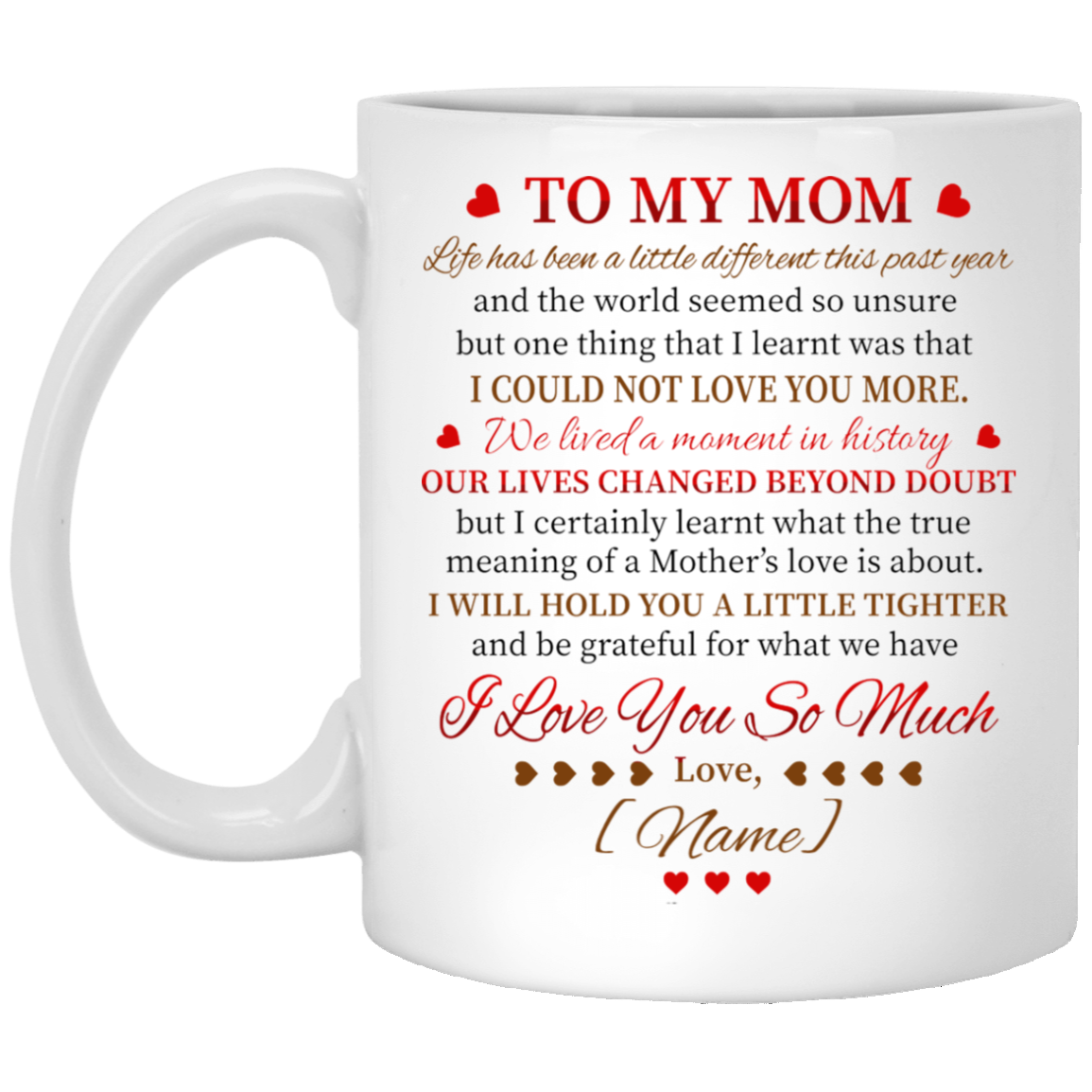 Personalized Mom Life Has Been Different Ceramic Coffee Mug-Beer Stein-Water Bottle-Color Changing Mug, White, 11 oz. White Mug Personalized Mom Life Has Been Different Ceramic Coffee Mug-Beer Stein-Water Bottle-Color Changing Mug, White, 11 oz. White Mug