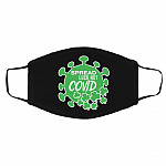 covid, Black, Cloth Face Cover – Medium/Large