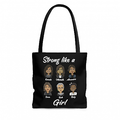 Kamala Michelle Ruth Alexandria Strong Like a Girl - Influential Women Feminist All Over Print Tote Bag - Shoulder Bag