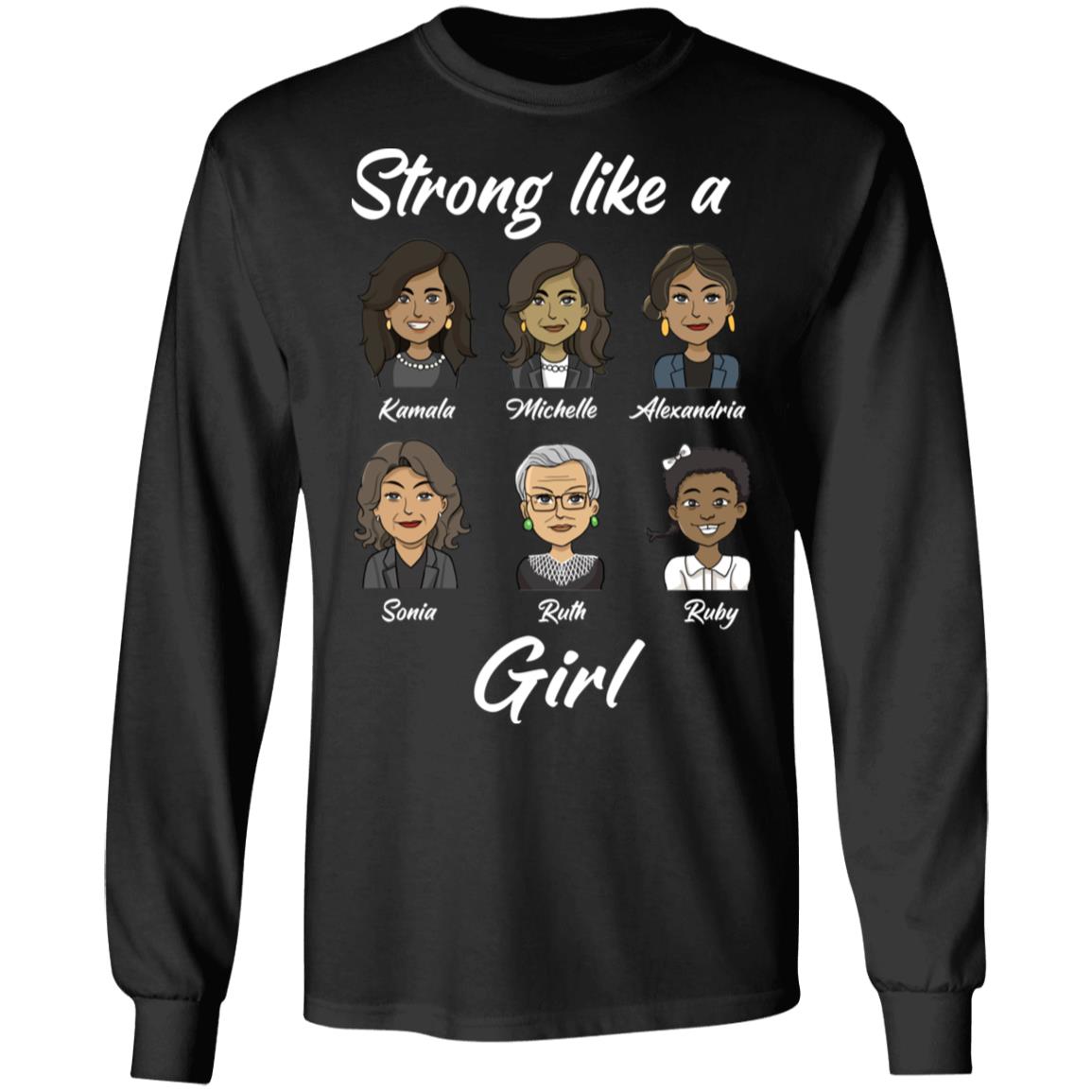 strong hoodie, Black, Long Sleeve