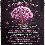 Personalized To My Mother In Law, White, Cozy Plush Fleece Blanket - 50x60