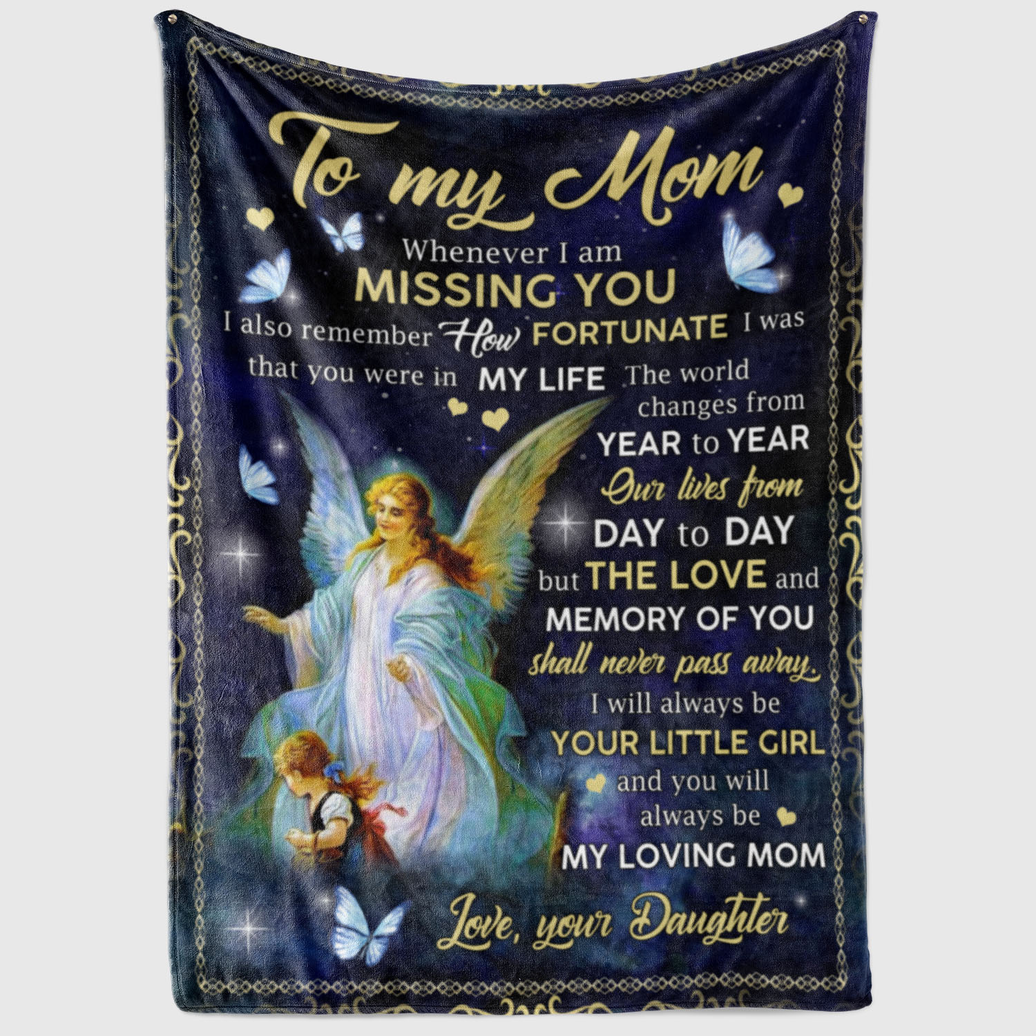 2VT. To My Mom Whenever I Am Missing You blanket mockup2