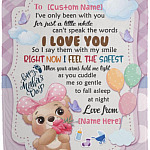Personalized I've Only Been With You, White, Cozy Plush Fleece Blanket - 50x60