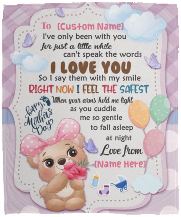 Personalized I've Only Been With You, White, Cozy Plush Fleece Blanket - 50x60