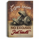 Gym Room Framed Canvas - No Excuses Just Results Unframed Poster - Weight Room Posters Motivation, White, 0.75'' Framed Canvas Gym Room Framed Canvas - No Excuses Just Results Unframed Poster - Weight Room Posters Motivation, White, 0.75'' Framed Canvas