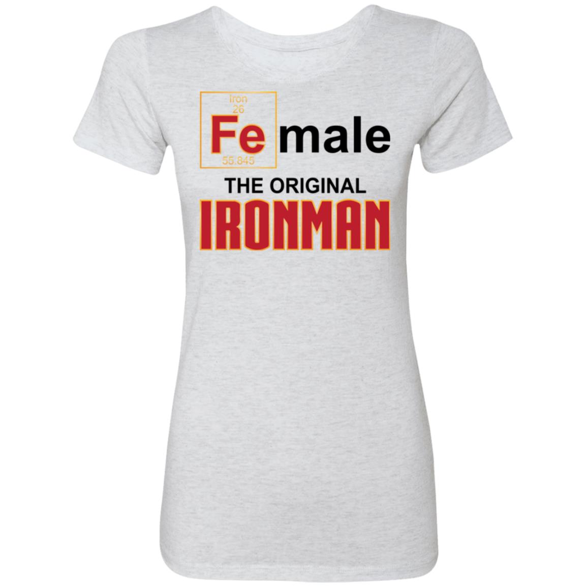 Fe Female Chemistry Element Shirt Female The Original Iron-Man