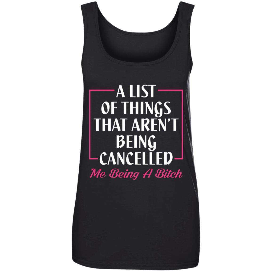 A List Of Things That, Black, Ladies Tank Top